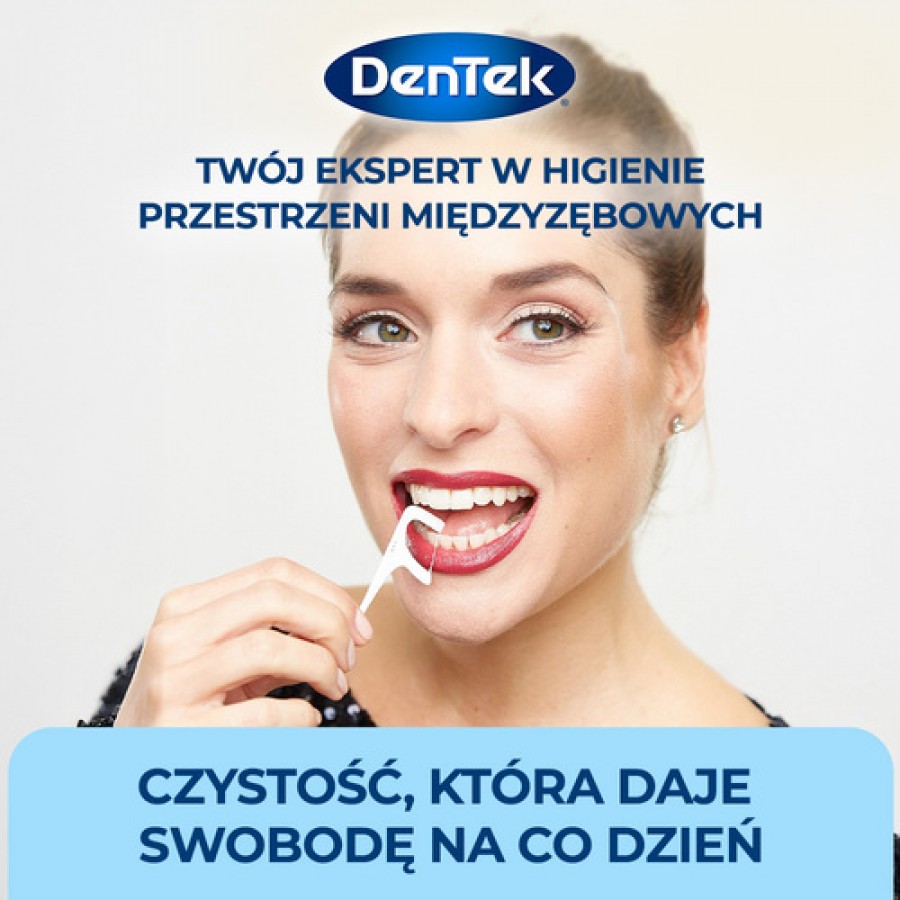 Miniaturka artykułu - #1 DENTEK Wykałaczki z nicią dentystyczną Fresh&White, 36szt.