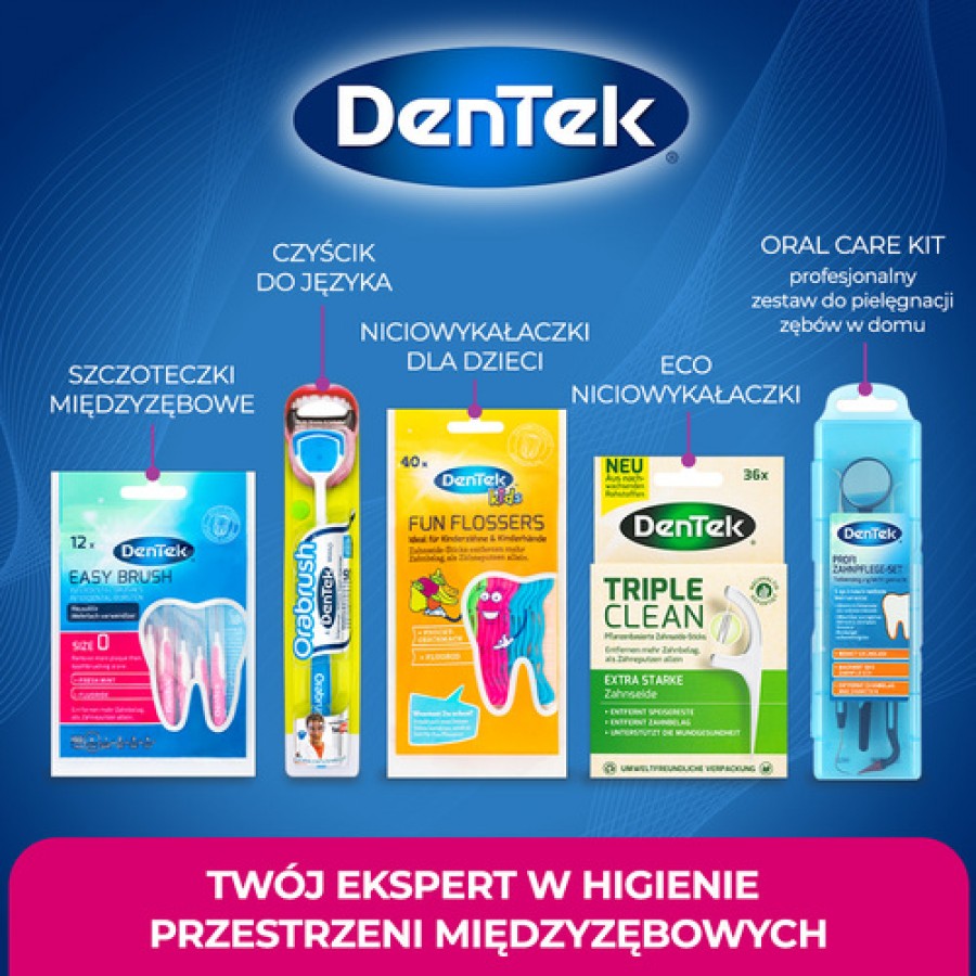 Zdjęcie produktu - 5 DENTEK Czyścik do języka ze szczoteczką Orabrush