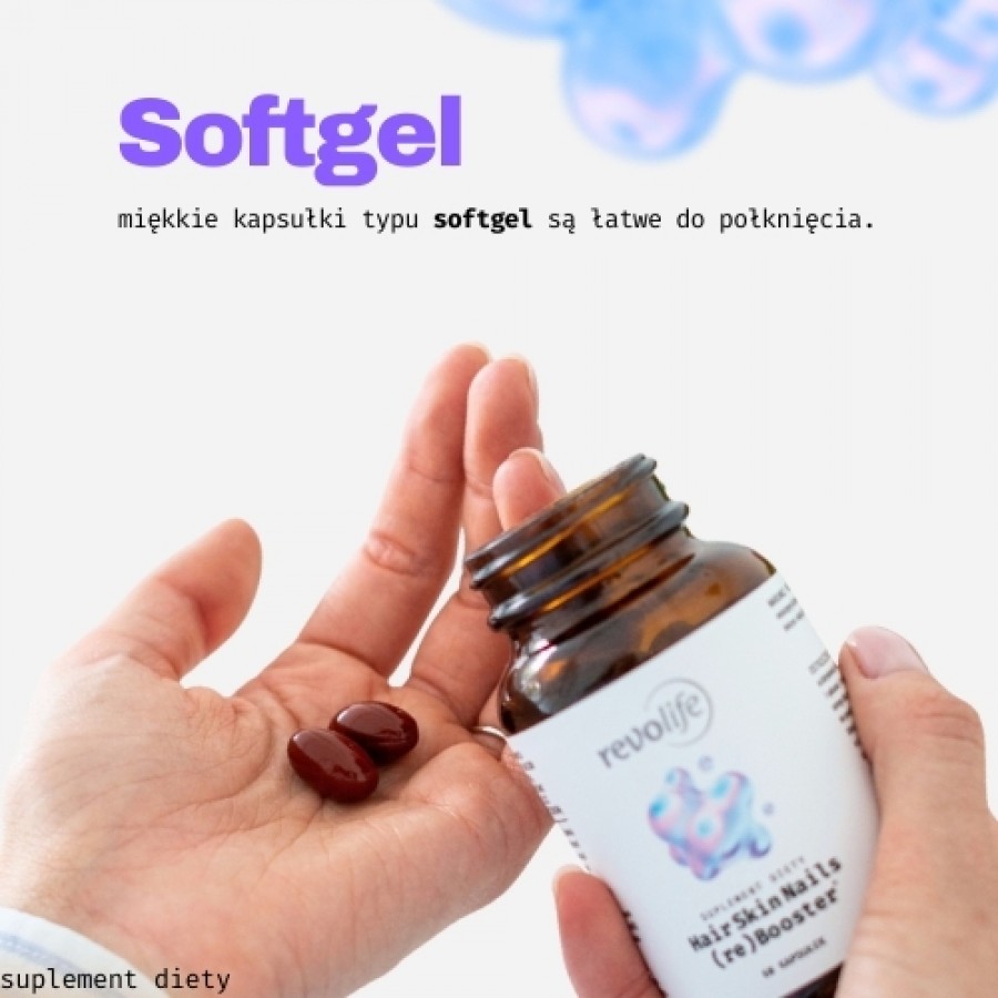 Zdjęcie produktu - 4 Revolife HairSkinNails (re)Booster, 60 kapsułek