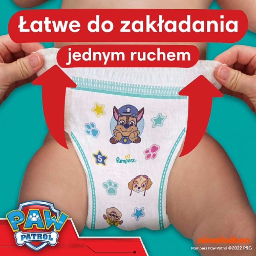 Zdjęcie produktu - 4 Pampers Pants Psi Patrol Pieluchomajtki rozmiar 6 (14-19 kg), 60 szt.