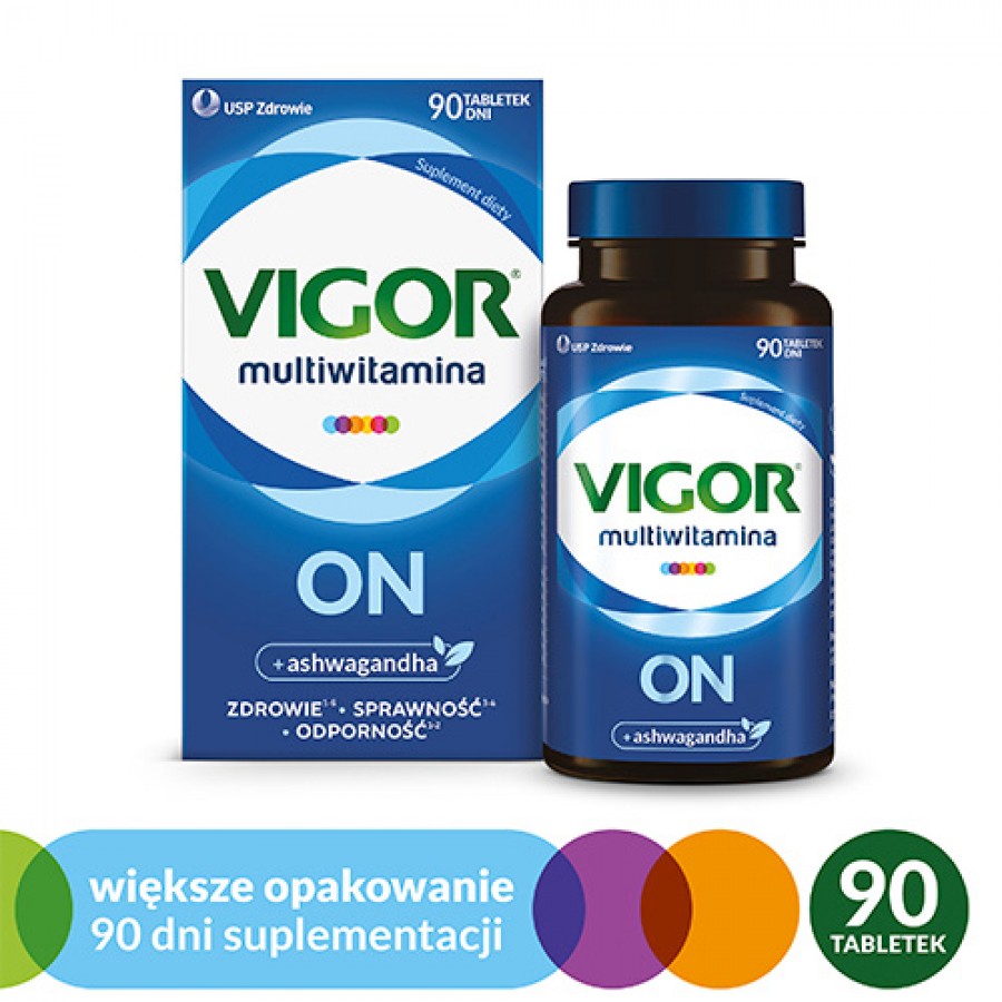 Miniaturka artykułu - #1 VIGOR Multiwitamina ON, 90 tabletek