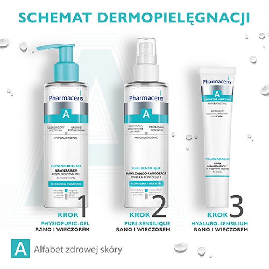 Zdjęcie produktu - 3 PHARMACERIS A PHYSIOPURIC-GEL Nawilżający fizjologiczny żel do mycia twarzy - 190 ml