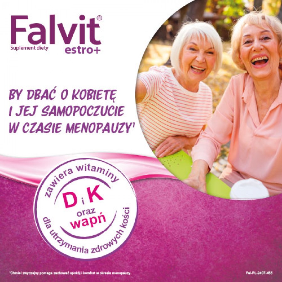 Miniaturka artykułu - #1 FALVIT estro+ 60tabletek