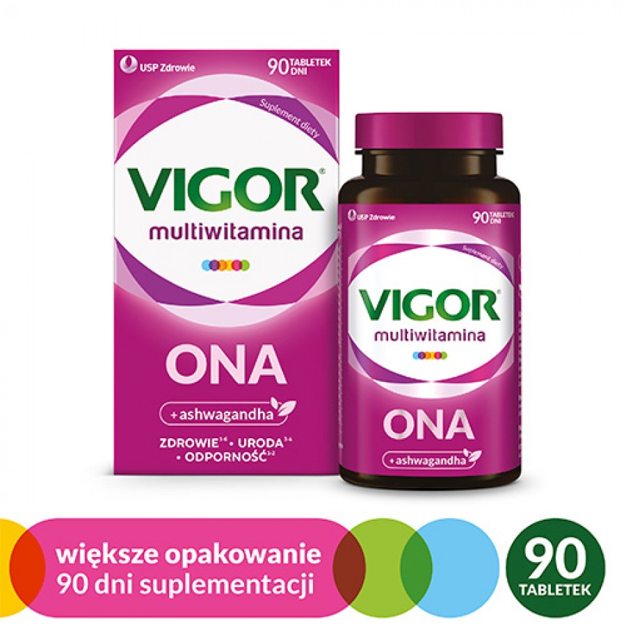 Miniaturka artykułu - #1 VIGOR Multiwitamina ONA, 90tabl.