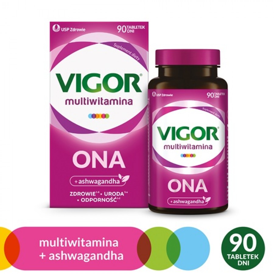 Miniaturka artykułu - #0 VIGOR Multiwitamina ONA, 90tabl.
