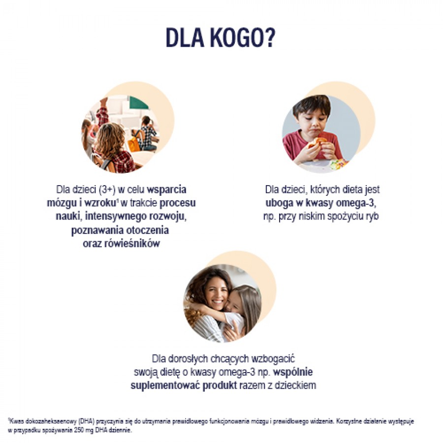 Zdjęcie produktu - 2 NATURELL Omega-3 Uczeń żelki, 27szt.