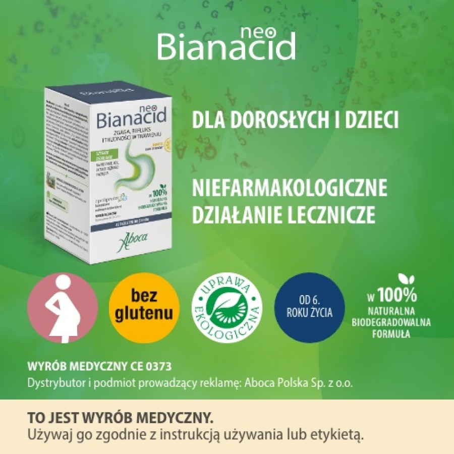 Zdjęcie produktu - 4 ABOCA Neobianacid smak cytrynowy, 45 tabl. do ssania