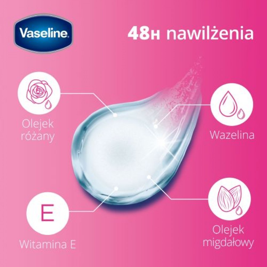 Miniaturka artykułu - #1 Vaseline Rosy Lips Pomadka do ust, 4.8g