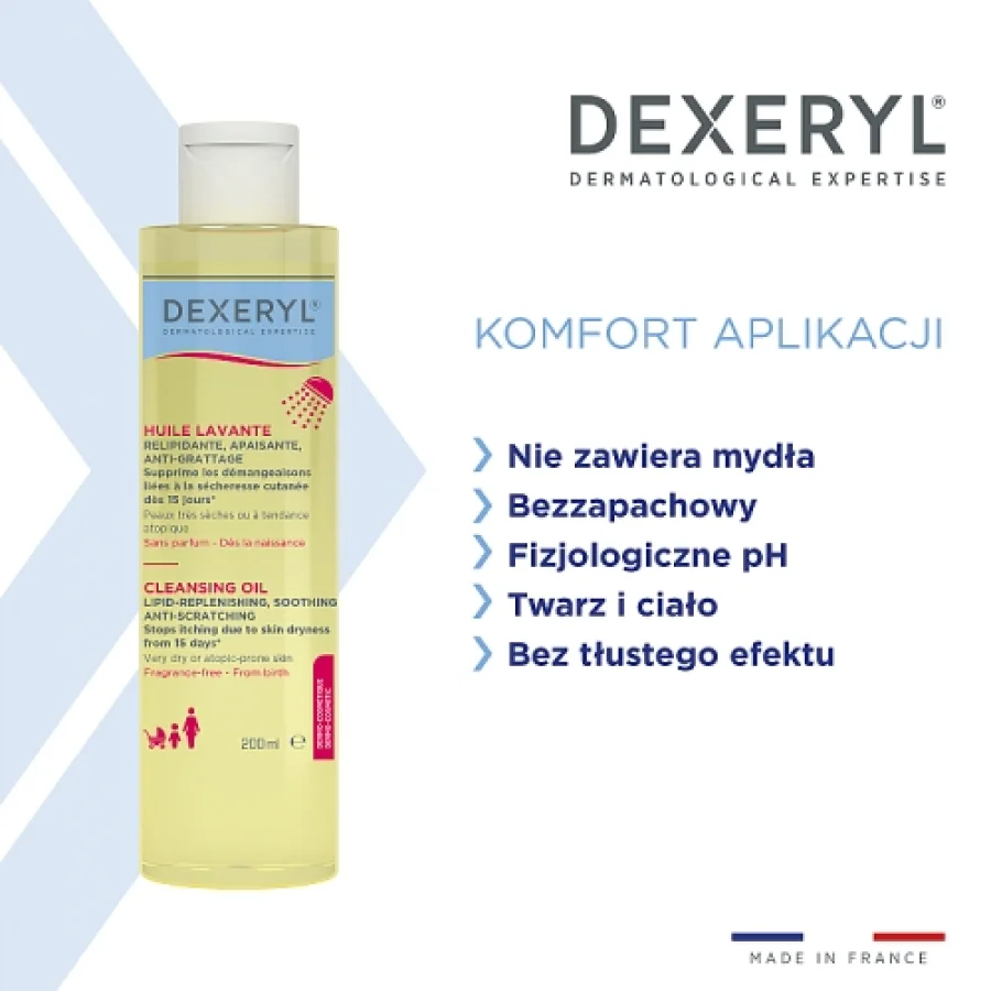 #1 – DEXERYL Huile Olejek do mycia, 200ml