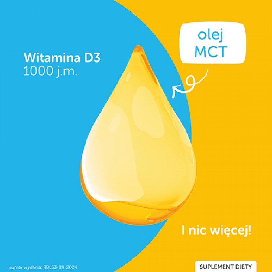 Zdjęcie produktu - 2 Justvit Witamina D3 1000 j.m krople, 10ml