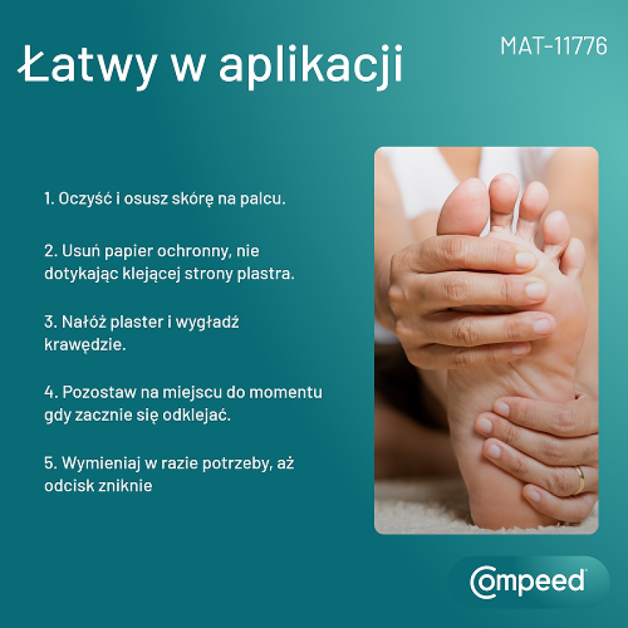 Zdjęcie produktu - 4 Compeed Plastry nawilżające na odciski średnie, 6 szt.