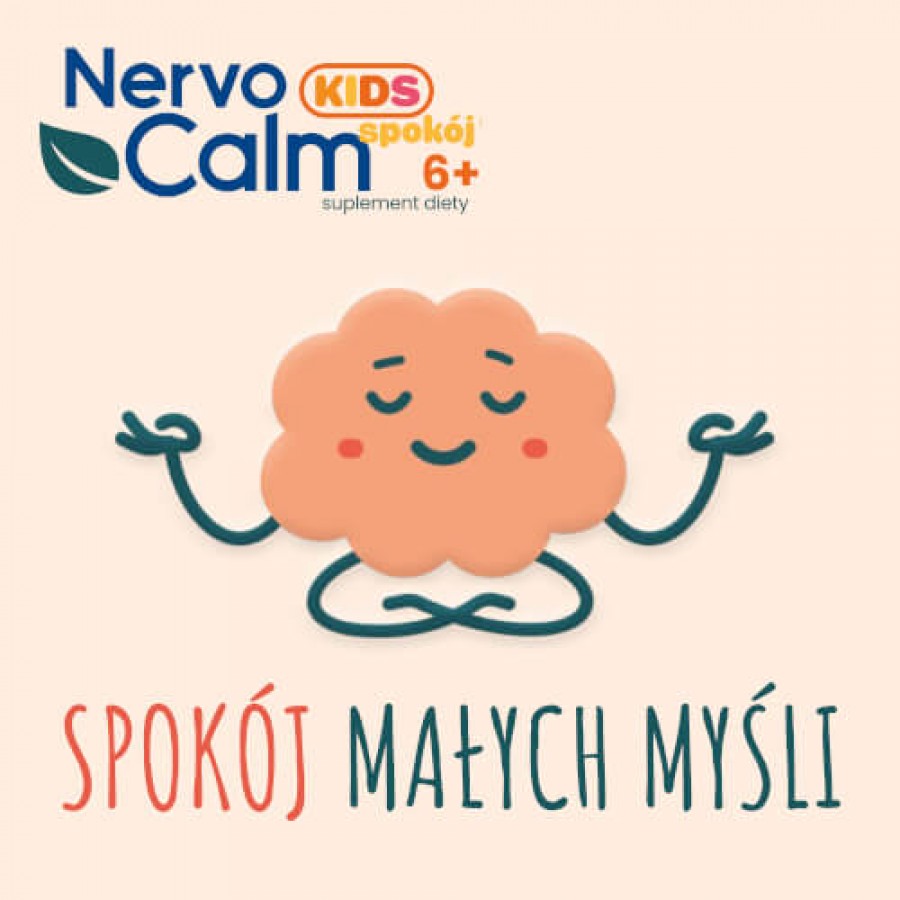 Zdjęcie produktu - 3 NervoCalm Kids spok&oacute;j 6+, 30 żelek - suplement diety z melisą dla dzieci