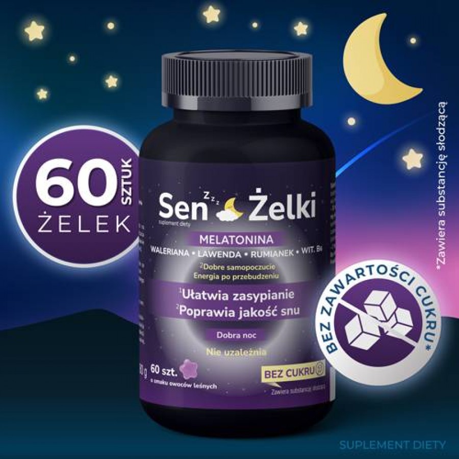 Zdjęcie produktu - 2 DOMOWA APTECZKA SEN Żelki, 60 szt.