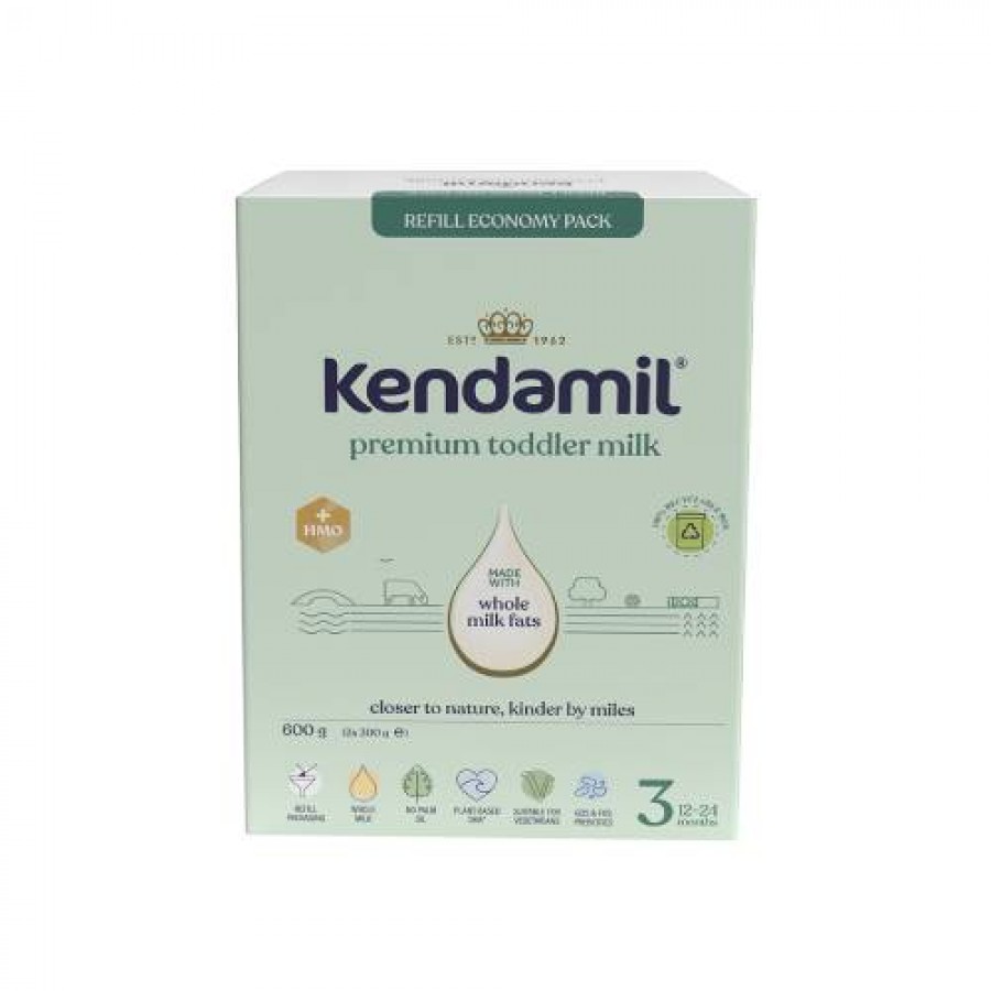 Miniaturka artykułu - #0 Kendamil Premium 3 Produkt w proszku na bazie białka krowiego, 600g
