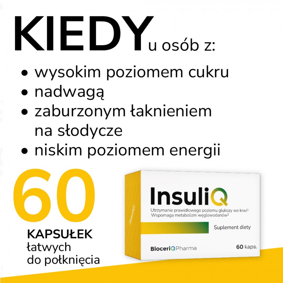 Zdjęcie produktu - 3 BioceriQ Pharma InsuliQ, 60 kaps.