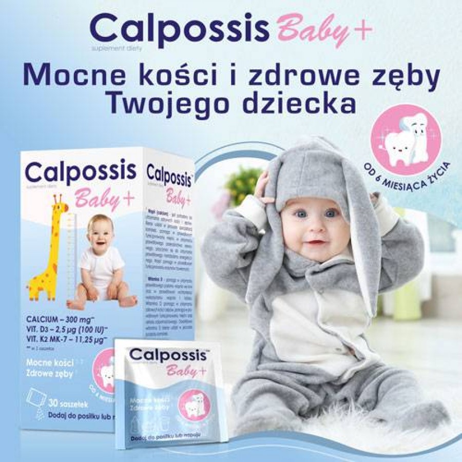 Miniaturka artykułu - #0 DOMOWA  APTECZKA Calpossis Baby +, 30Ssasz.