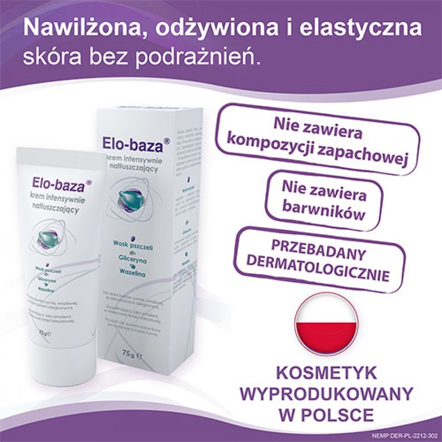 Zdjęcie produktu - 4 ELO-BAZA Krem intensywnie natłuszczający, 75g