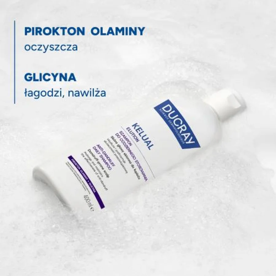 #1 – DUCRAY ELUTION Delikatny szampon przywracający r&oacute;wnowagę sk&oacute;rze głowy, 400ml