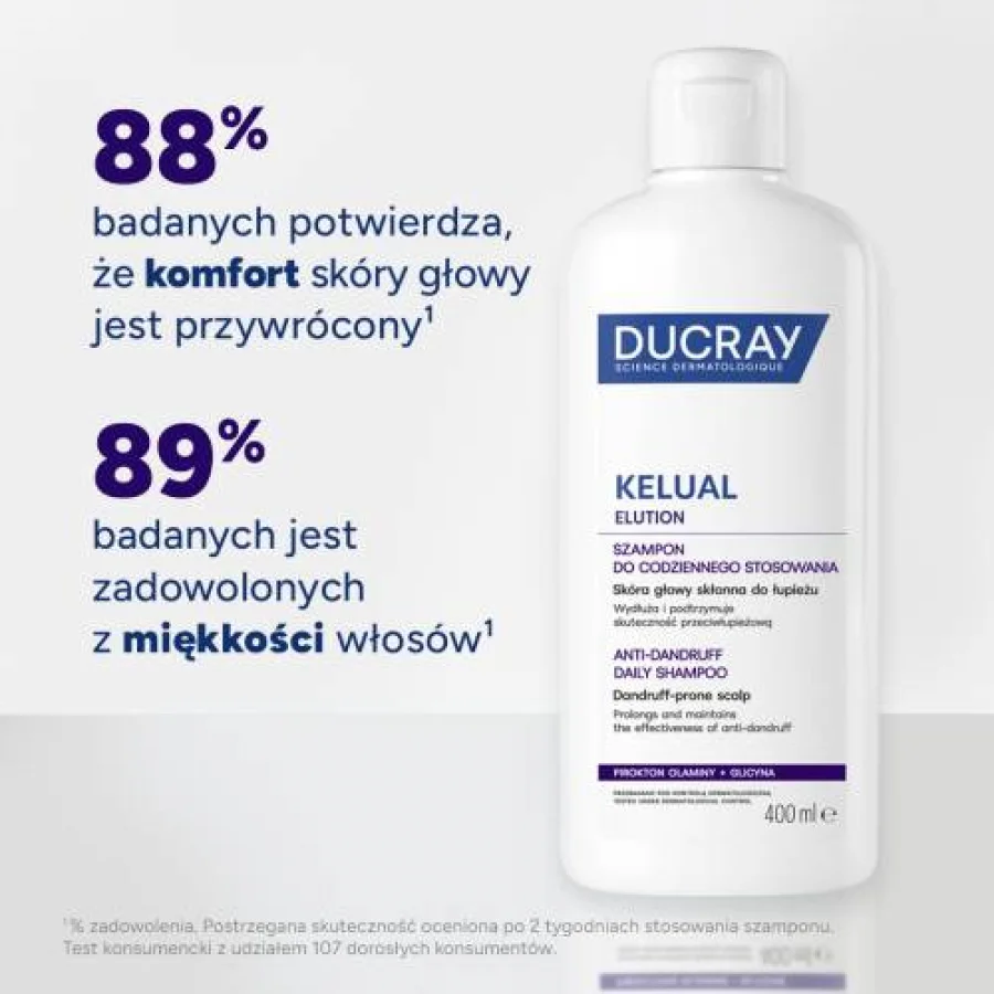 #2 – DUCRAY ELUTION Delikatny szampon przywracający r&oacute;wnowagę sk&oacute;rze głowy, 400ml