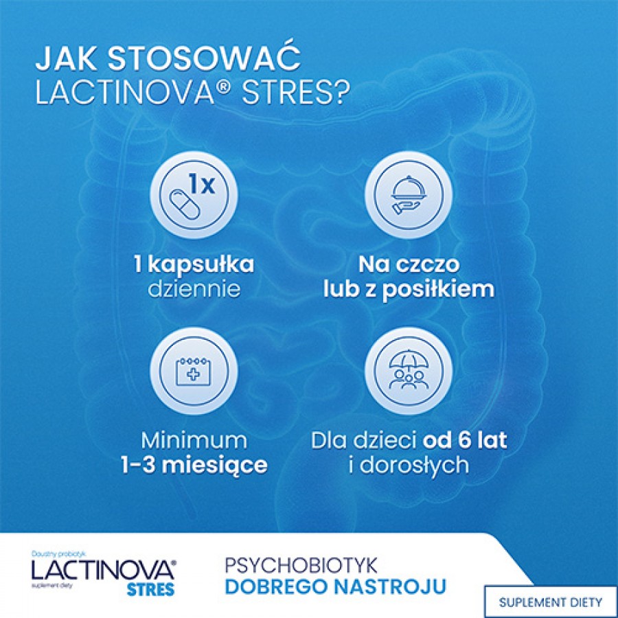 Zdjęcie produktu - 4 Lactinova stres probiotyk, 28 kaps.