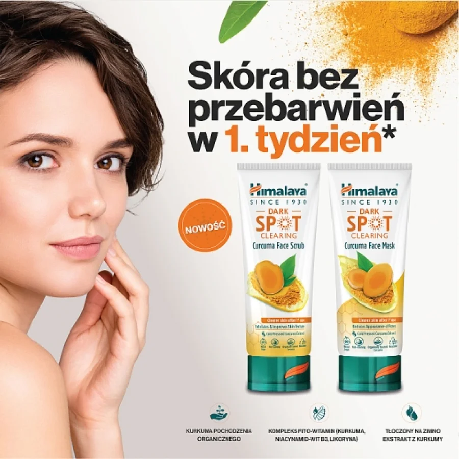 #0 – HIMALAYA Dark Spot Clearing Curcuma Peeling do twarzy na przebarwienia, 75ml