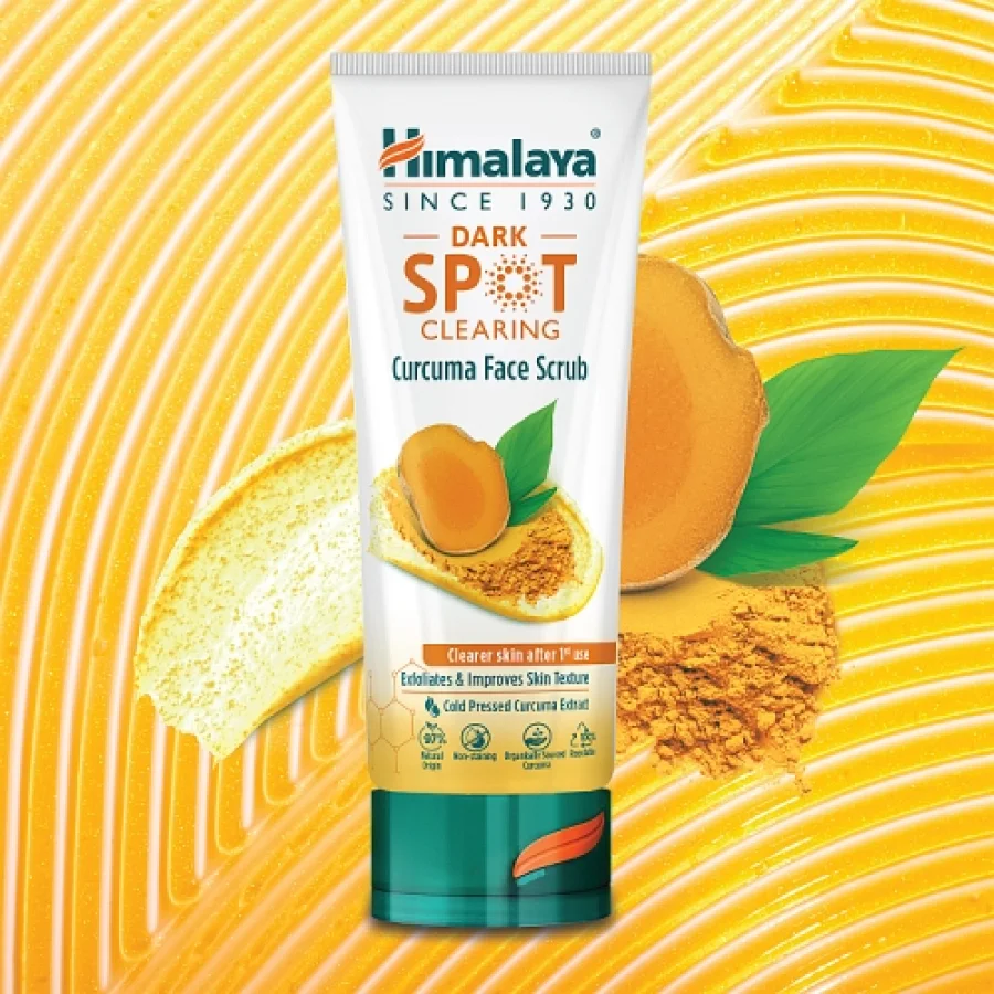 #1 – HIMALAYA Dark Spot Clearing Curcuma Peeling do twarzy na przebarwienia, 75ml