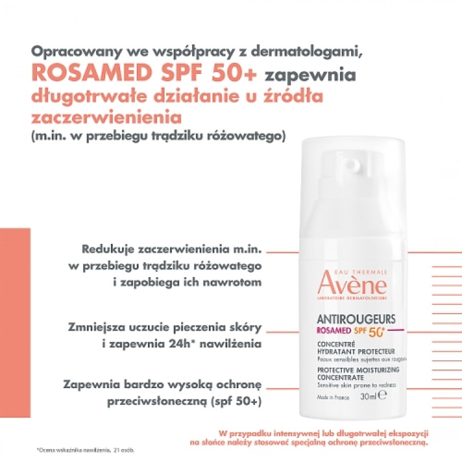 Zdjęcie produktu - 0 AVENE Antirougeurs Rosamed Krem na dzień SPF 50+, 30 ml