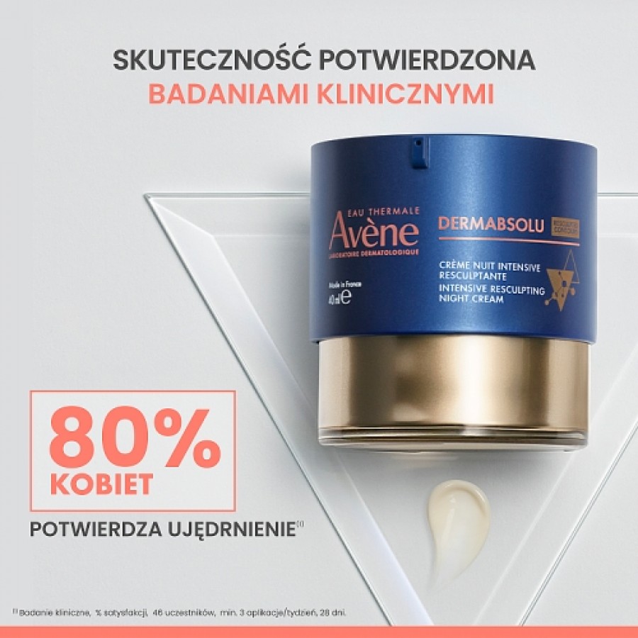 Miniaturka artykułu - #0 AVENE DERMABSOLU Intensywnie liftingujący krem na noc, 40 ml