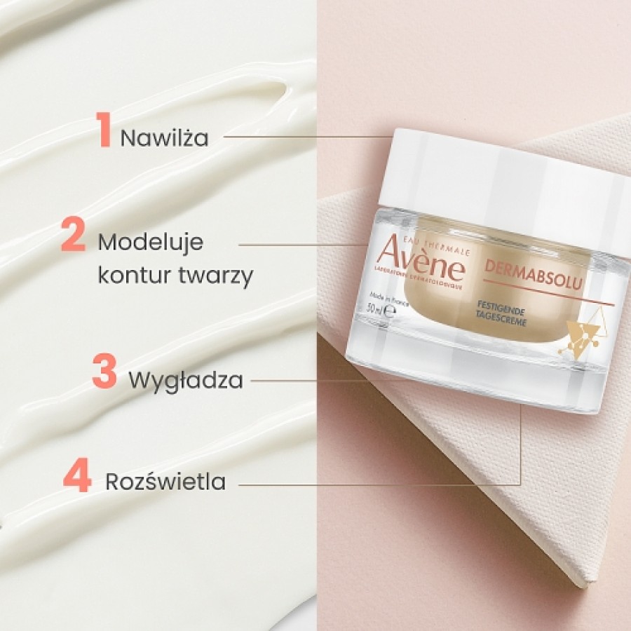 Zdjęcie produktu - 2 AVENE DERMABSOLU Modelujący owal twarzy krem na dzień, 50 ml