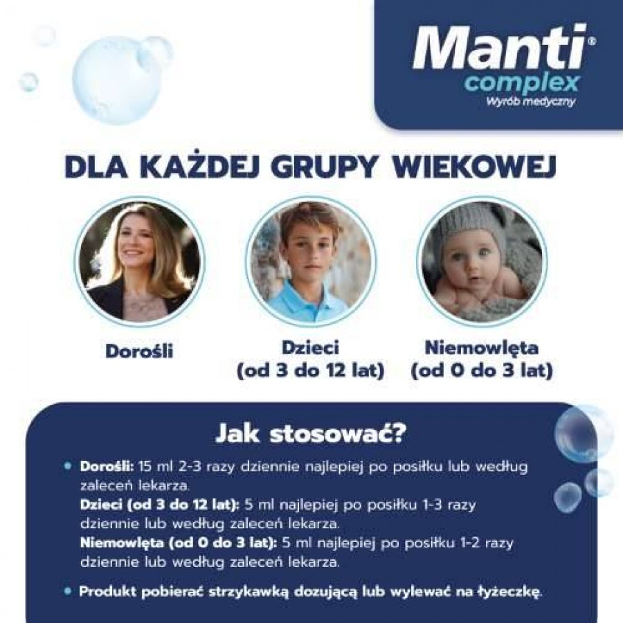 Zdjęcie produktu - 3 Manti Complex Żel doustny, 210ml