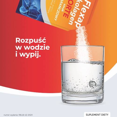 Zdjęcie produktu - 2 Flexap Kolagen forte - smak Pomarańczowy, 30 sasz.