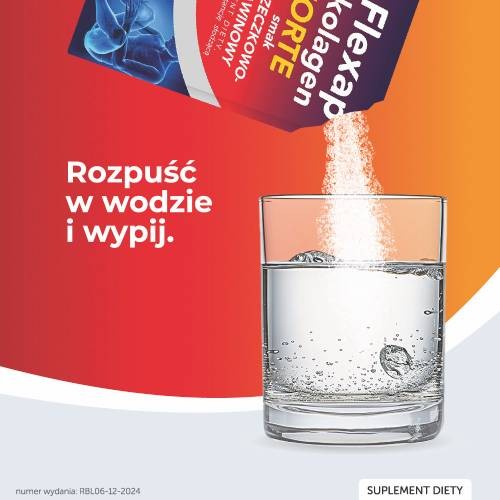 Miniaturka artykułu - #0 Flexap Kolagen forte - smak Porzeczka - Żurawina, 30 sasz.