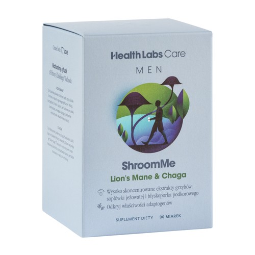 Zdjęcie produktu - 0 Health Labs Men ShroomMe Lion's Mane & Chaga, 90 miarek