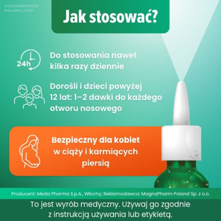 Zdjęcie produktu - 3 Disnemar Izotoniczny roztw&oacute;r soli mineralnych do nosa, 25 ml