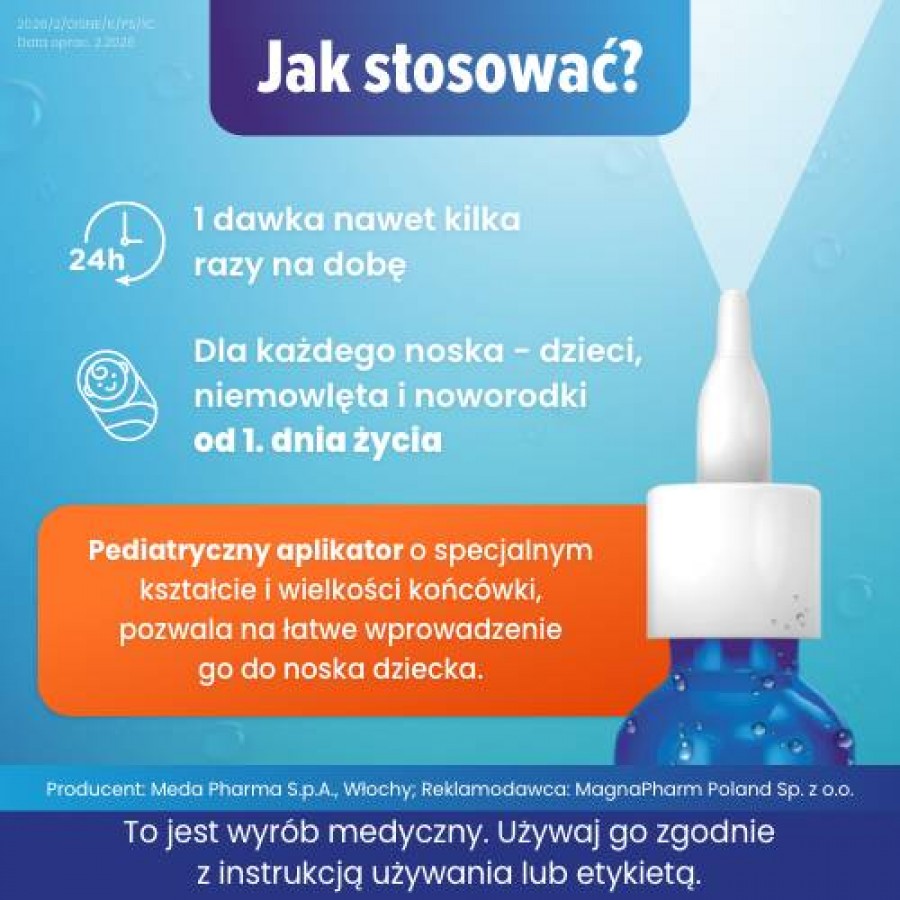 Zdjęcie produktu - 3 Disnemar Baby Izotoniczny roztw&oacute;r soli mineralnych do nosa, 25 ml
