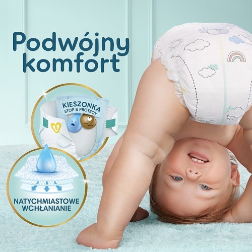 Zdjęcie produktu - 5 Pampers Premium Care 1 Pieluszki dla dzieci 2-5 kg, 156 szt.