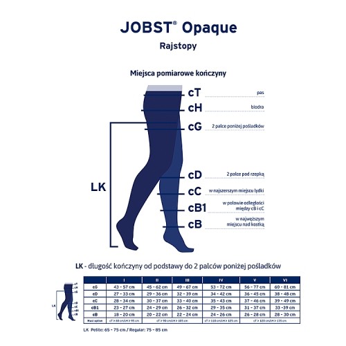 Miniaturka artykułu - #1 JOBST OPAQUE rajstopy uciskowe CCL2 karmelowy, rozmiar 3 ZP