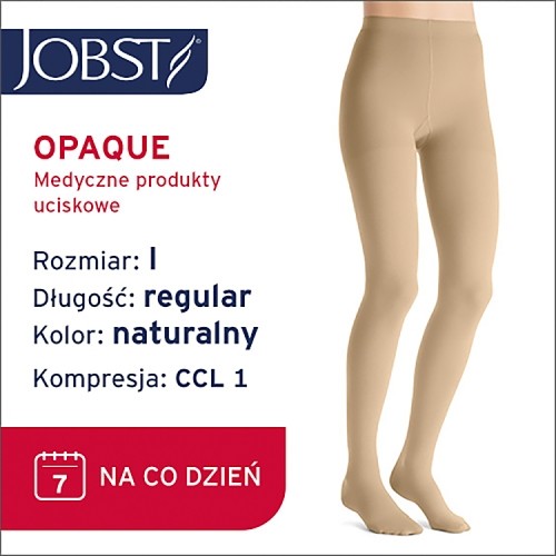 Zdjęcie produktu - 0 JOBST OPAQUE rajstopy uciskowe CCL1 naturalny, rozmiar 1 ZP