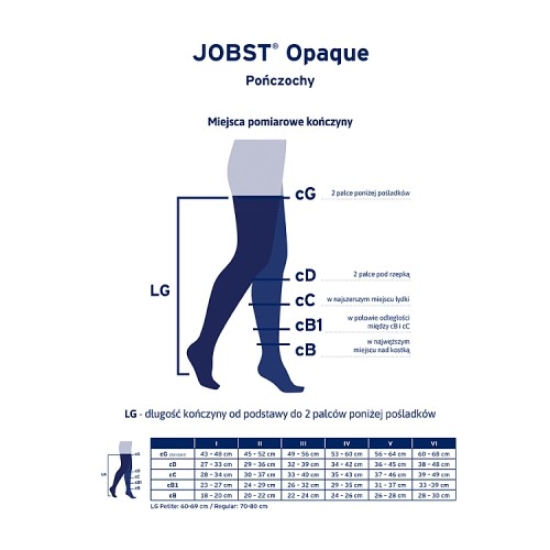 #2 – JOBST OPAQUE pończochy uciskowe długie CCL2 karmelowy, rozmiar 1 ZP
