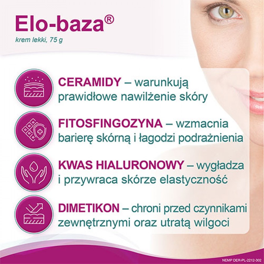 Zdjęcie produktu - 2 ELO-BAZA Krem Lekki, 75g