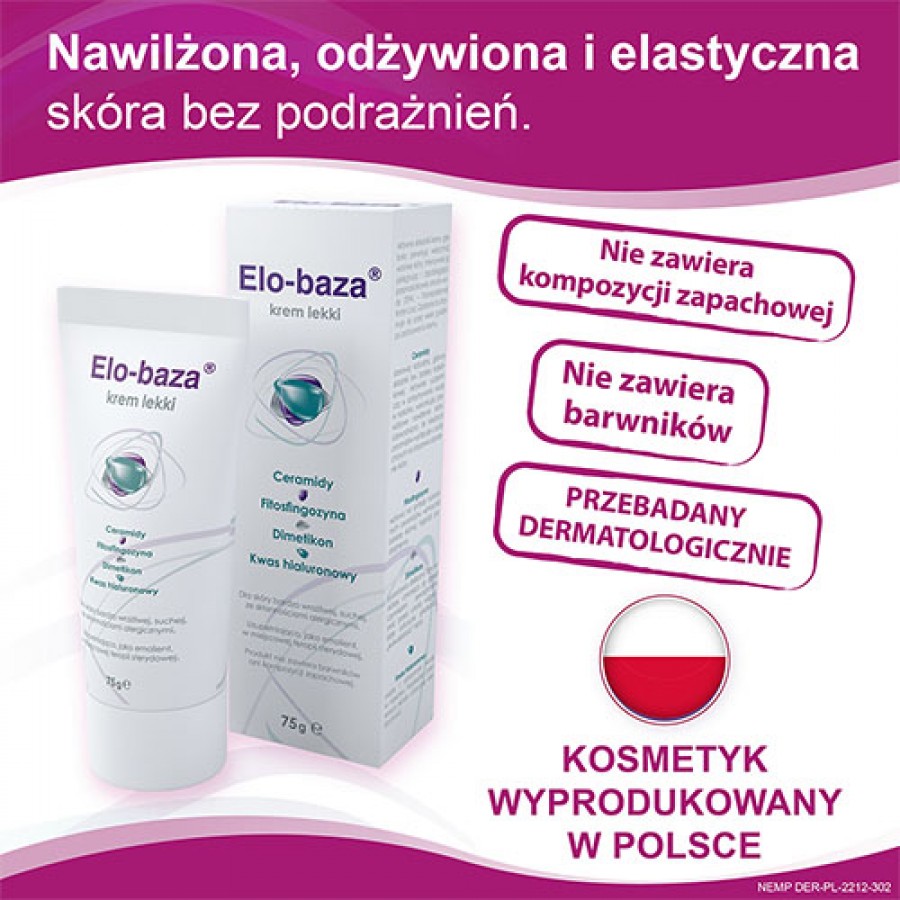 Zdjęcie produktu - 4 ELO-BAZA Krem Lekki, 75g