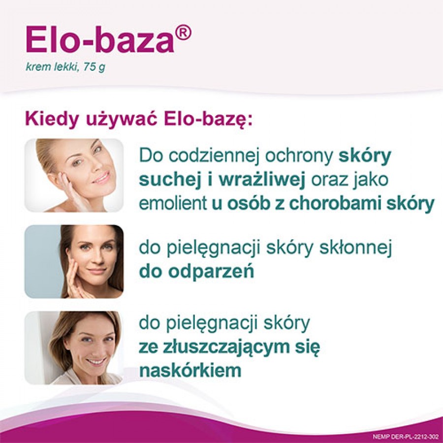 Zdjęcie produktu - 3 ELO-BAZA Krem Lekki, 75g