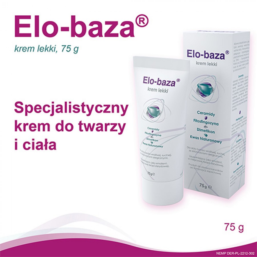 Miniaturka artykułu - #0 ELO-BAZA Krem Lekki, 75g