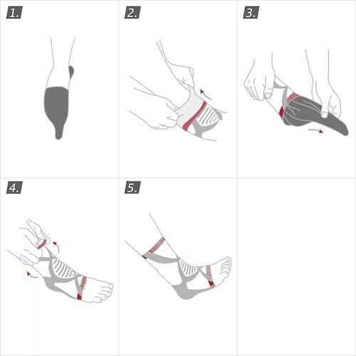 Miniaturka artykułu - #0 Actimove Professional Line Stabilizator stawu skokowego z kompresją XS lewy biały