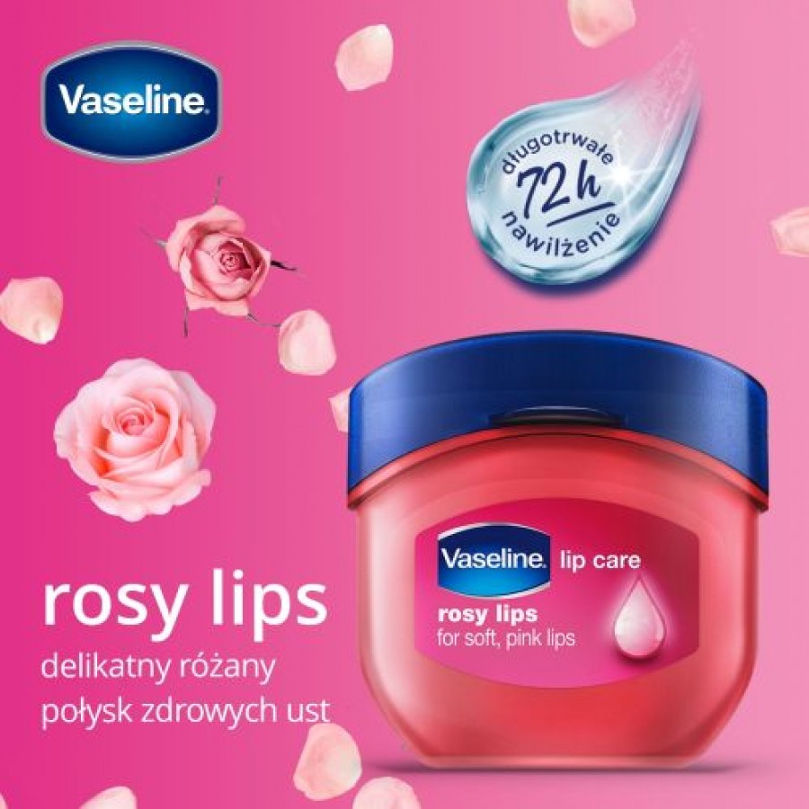 Miniaturka artykułu - #0 Vaseline Rosy Lips Balsam do ust, 7 g