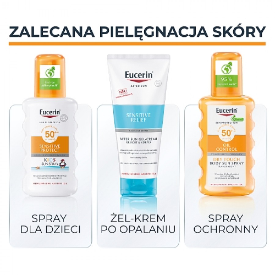 Zdjęcie produktu - 4 Eucerin Sun Oil Control Żel-krem przeciwsłoneczny ochronny SPF50, 200 ml