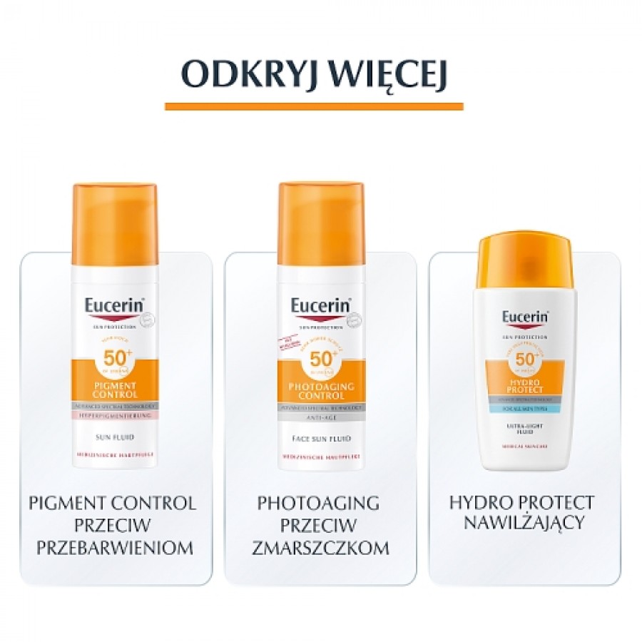 Zdjęcie produktu - 4 Eucerin Oil Control Żel-krem koloryzujący do cery trądzikowej SPF50 - jasny, 50 ml