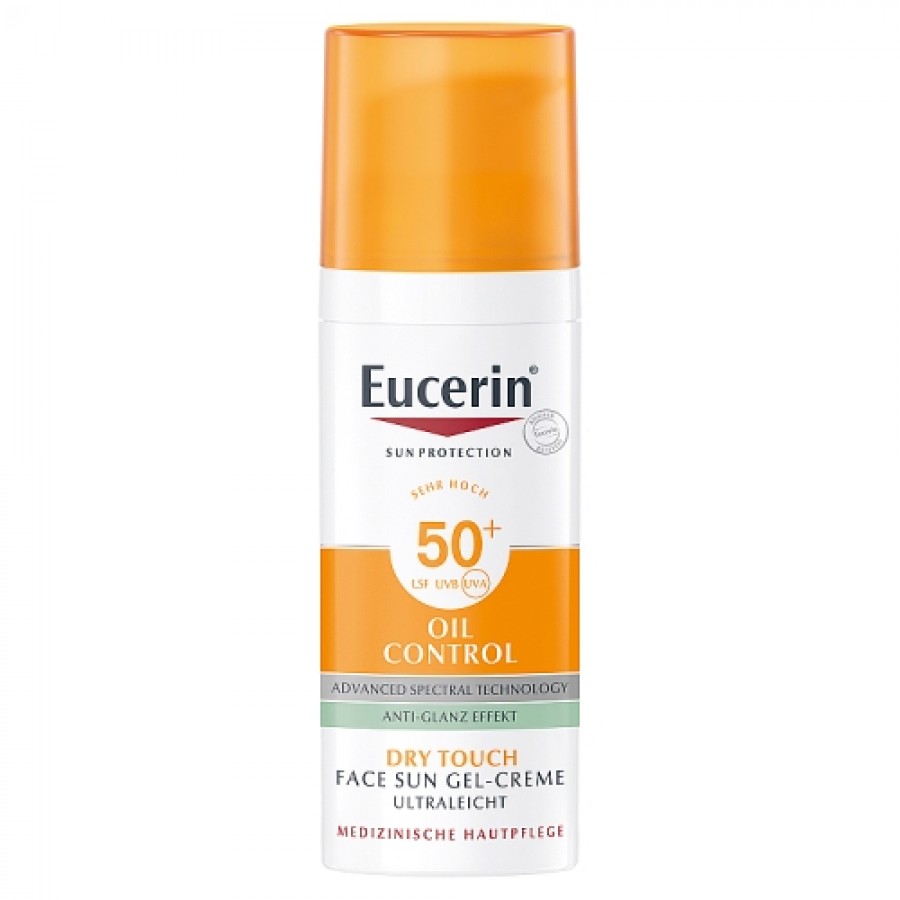 Zdjęcie produktu - 5 Eucerin Oil Control Żel-krem koloryzujący do cery trądzikowej SPF50 - jasny, 50 ml