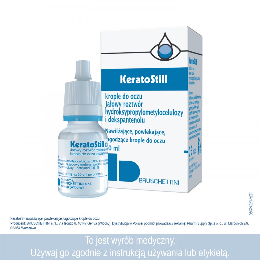 Miniaturka artykułu - #0 KERATOSTILL Krople do oczu z dekspantenolem 5%, 10 ml