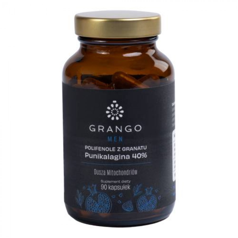 Zdjęcie produktu - 0 Grango Men Polifenole z granatu, 90 kaps.